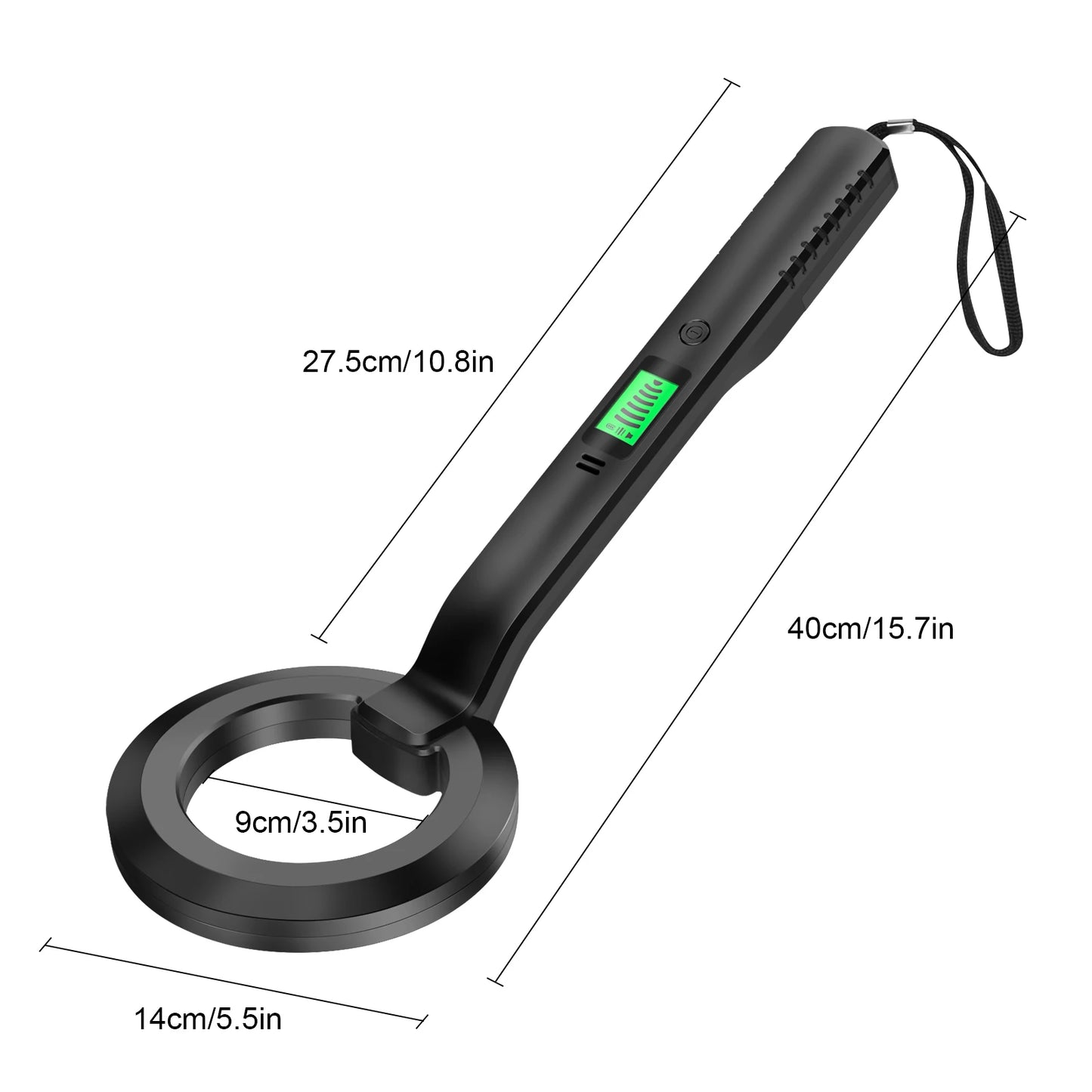 Metal Detector, Manual Alarm, High-Sensitivity Metal Scanner, Safety Verifier, Pointer, Search Coil, Metal Detection Tool