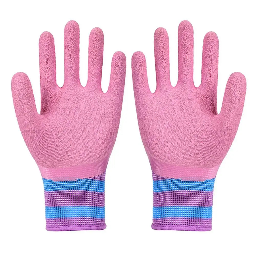 Latex Wrinkles Working Gloves Tool 15 Needles Nylon Protective Mittens Anti-slip Wear-resistant Rubber Coated Glove Female