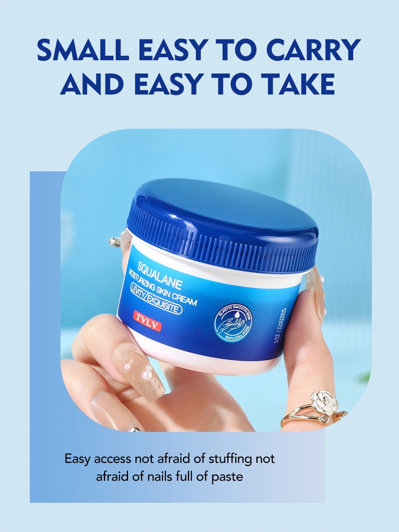 Ultra-Nourishing Squalane Cream for Dry Rough Skin Deeply Moisturizing Prevents Cracking Dryness Hypoallergenic Hand Foot Cream
