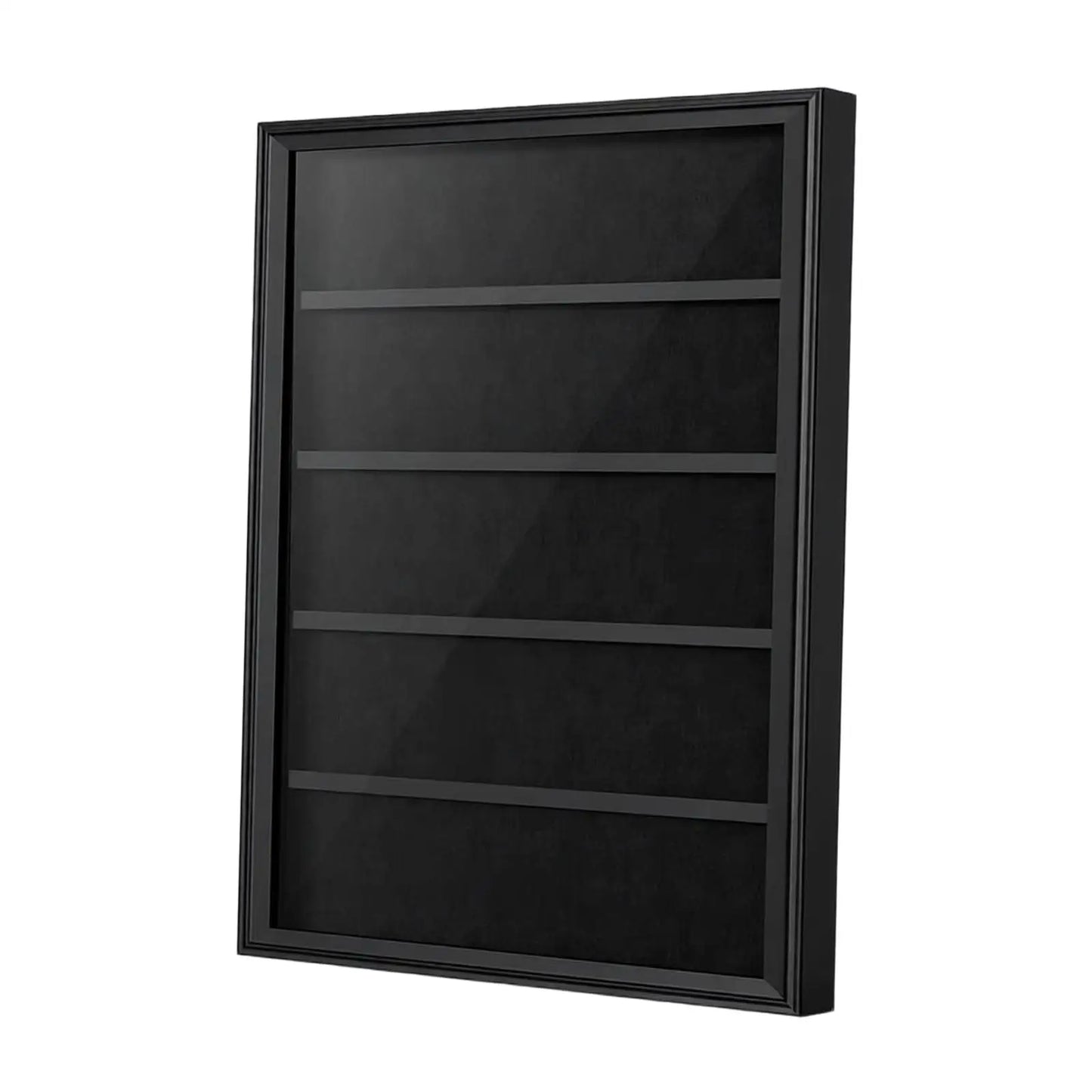 Baseball Card Display Case Display Frame Wall Cabinet Wooden Lockable with Acrylic Front for Hockey Collection