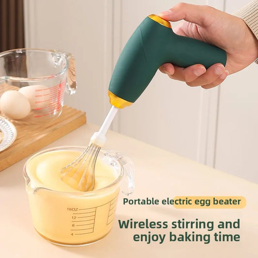 USB handheld blender, mini egg beater, coffee cream frother, rechargeable 3-speed kitchen tool, food mixer, blender