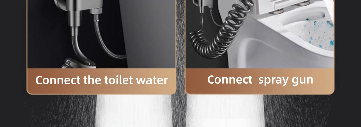 Bidet Spray Set Water Jet High Pressure Handheld Bidet Sprayer Toilet Cleaning Hygienic Shower for Bathroom Accessories