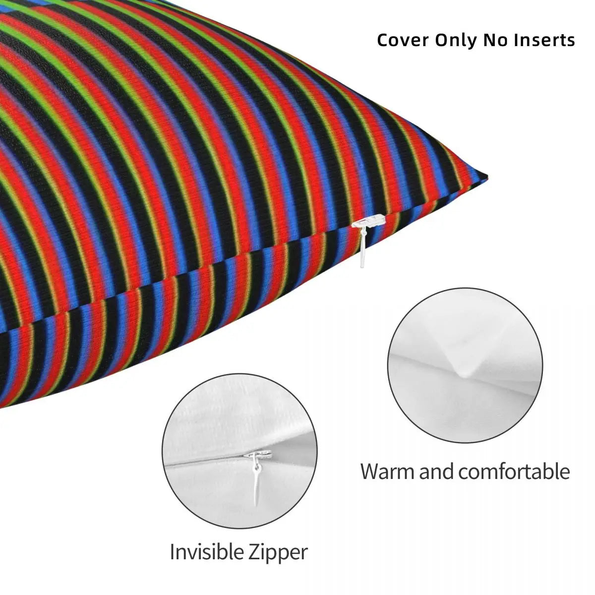 Soft Maiquetia Venezuela Cruz Diez Pillowcase Cushion Comfort Throw Pillow Sofa Decorative Cushions Used for Home Living Room