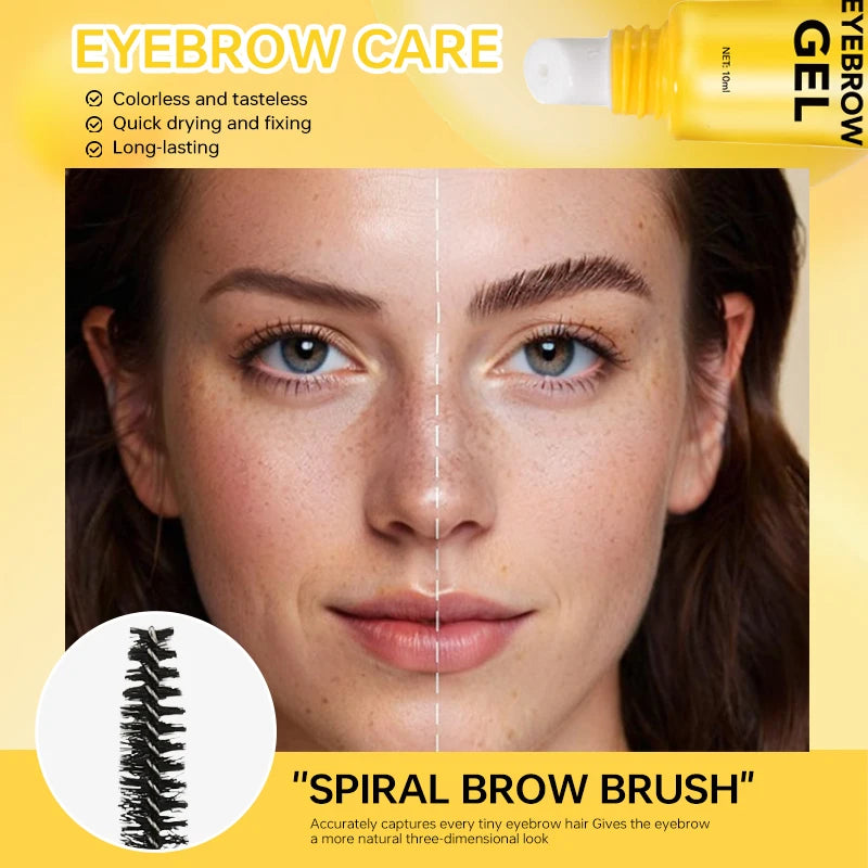 O'CHEAL 3D Eyebrow Gel Colorless Transparent Create Natural Eyebrows Quick-dry Waterproof Long-lasting Thick Full Eyebrow Makeup