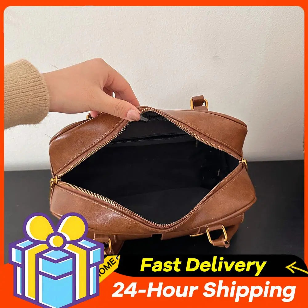 Ladies Large-Capacity Tote Bag Women Vintage Retro Chic Handbags Girl Shopping Shoulder Bag Women's Purses Top Handle Bags