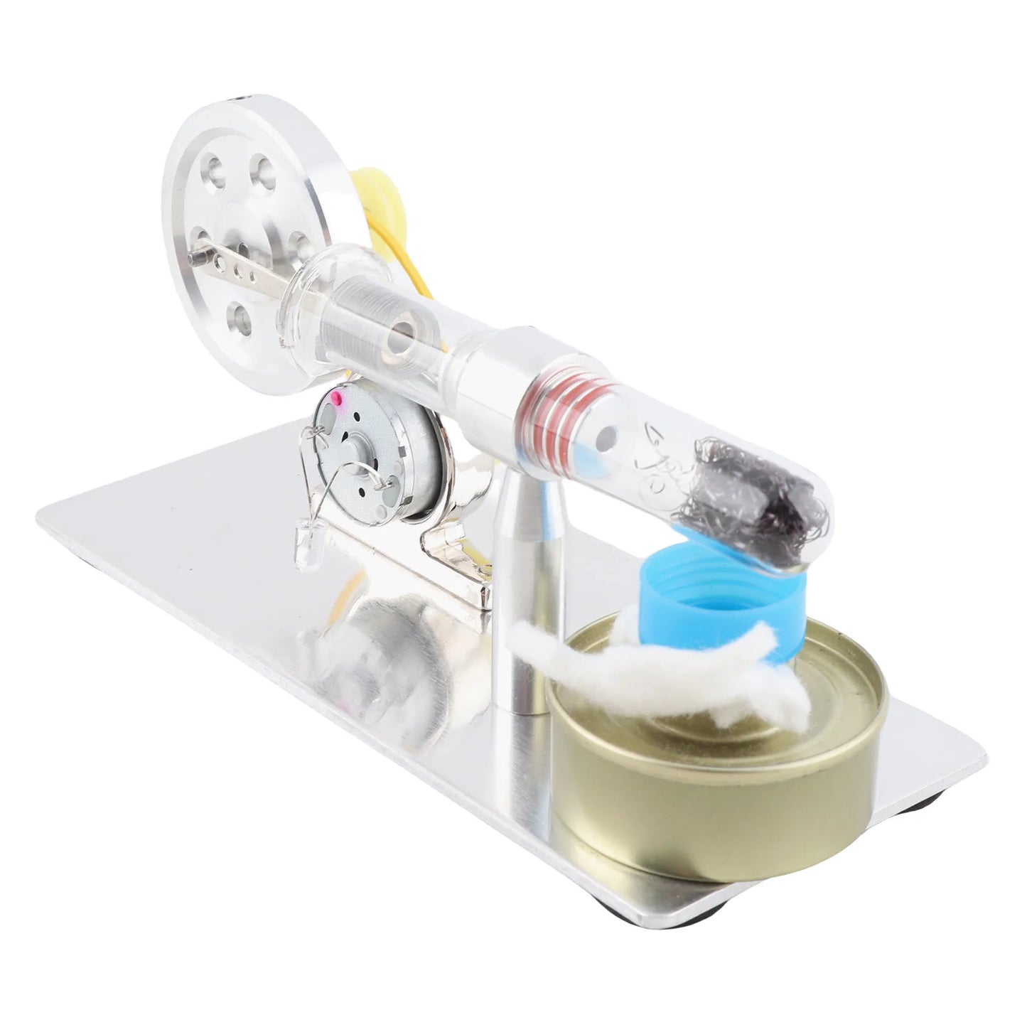 Stirling Engine Generator Single Cylinder Sterling Engine Model Steam Power Physics Science Laboratory Teaching Tool
