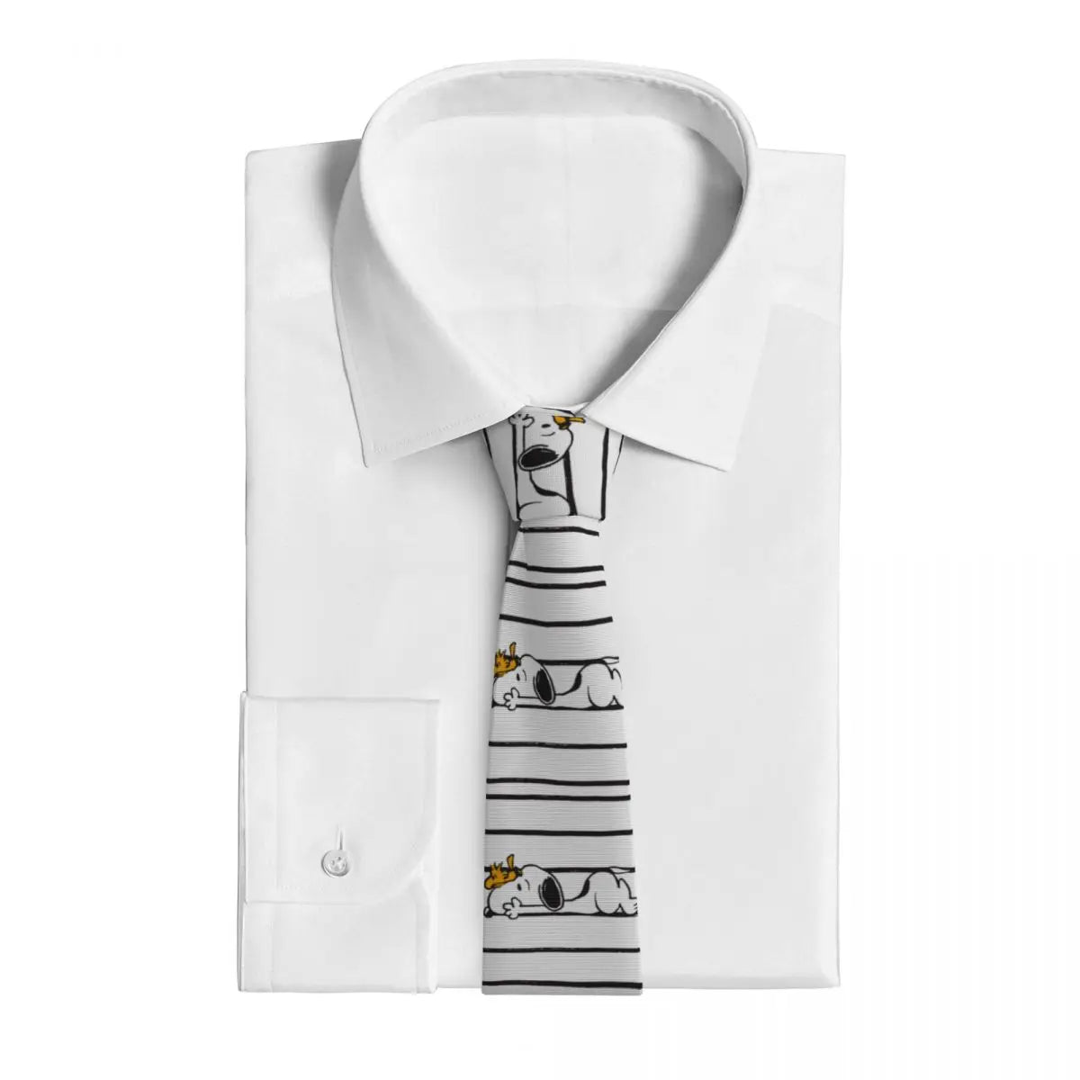 Snoopys & Woodstock Smile Giggle Laugh Neckties Silk 8 cm Neck Tie for Mens Shirt Accessories Cravat Wedding Accessories Office