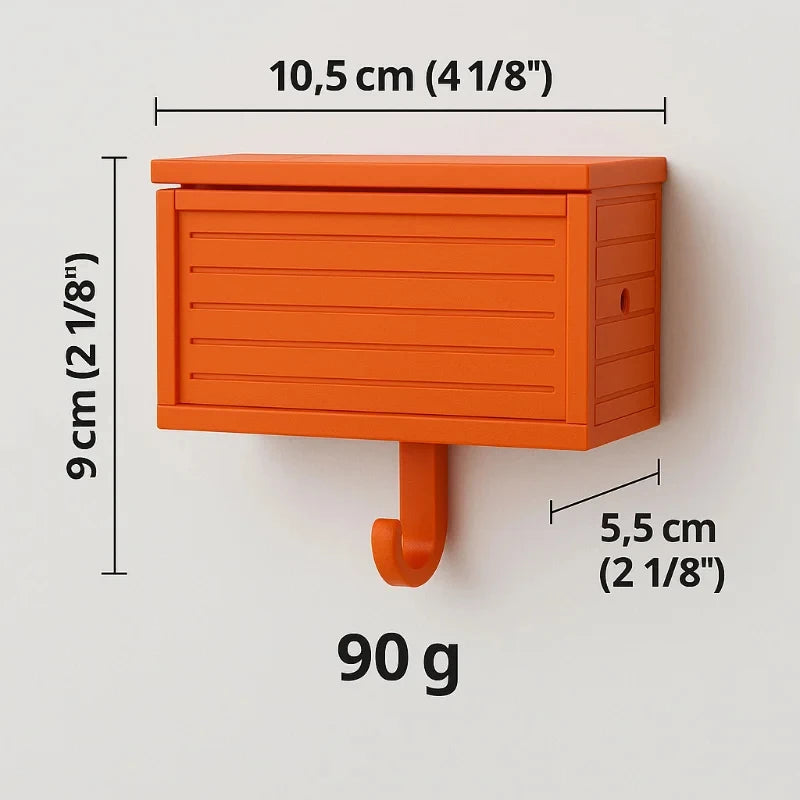 Car Garage Key Holder with Opening Door Wall Hanging Key Holder, Fun 3D Printed Key Organizer, Easy Installation Wall Decoration