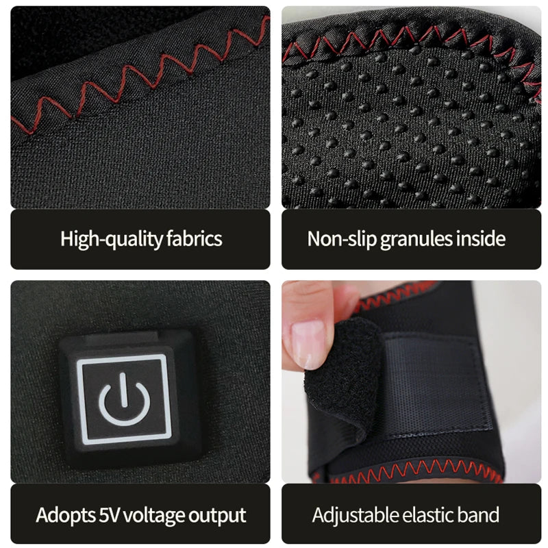 Heated Gloves - Relieves Tendonitis Pain, Reduces Finger Stiffness & Numbness, Speeds Up Sports Injury Recovery