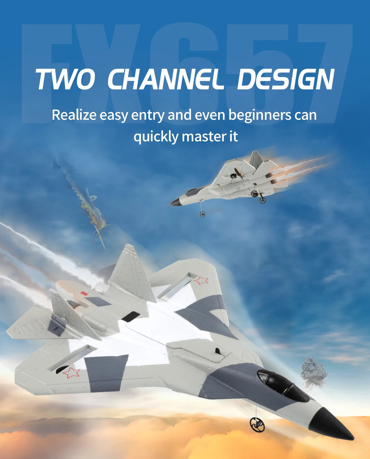 RC Foam Aircraft SU35 Rc Plane 2.4G Radio Control Glider Remote Control Fighter Glider Airplane Foam Boys Toys for Children
