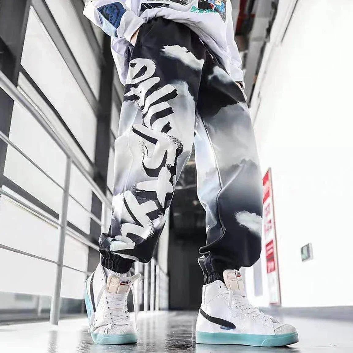 Sweatpants For Men Hip-hop Male Sweat Pants Track Trousers Training Black Athletic Sport Stylish Trend Popular New Items In Y2k