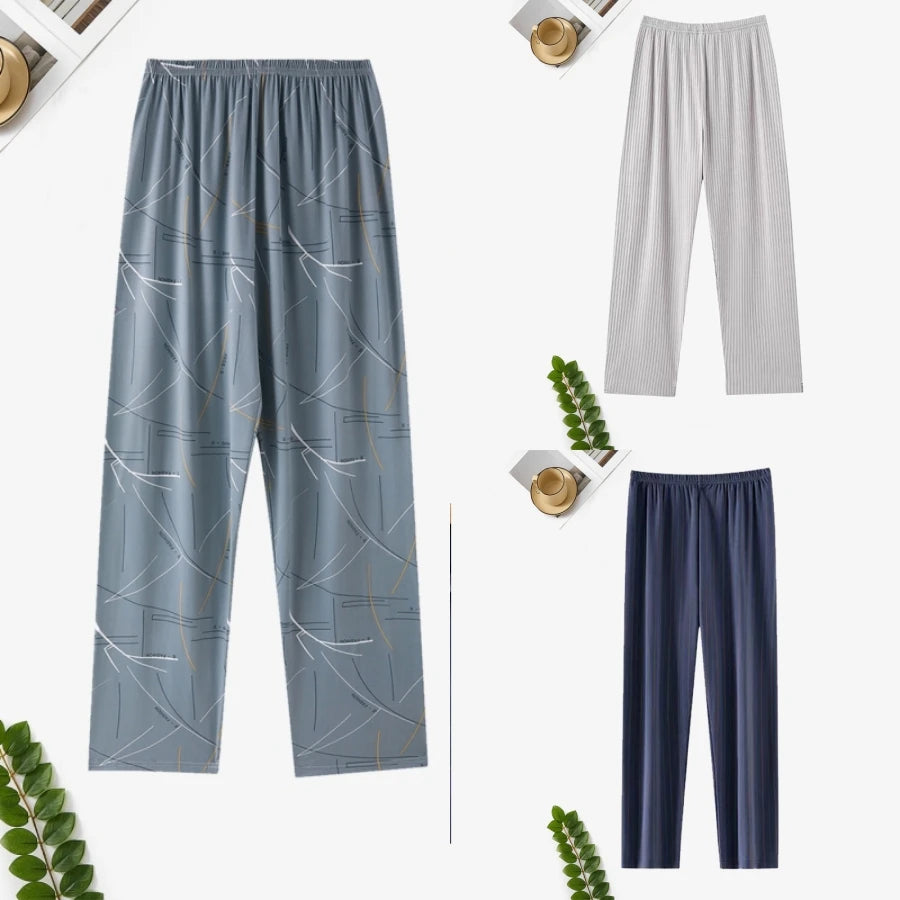 Pajama Pants Men's Spring and Autumn Loose Casual Trousers Home Pants Men's Home Pants Can Be Worn Outside