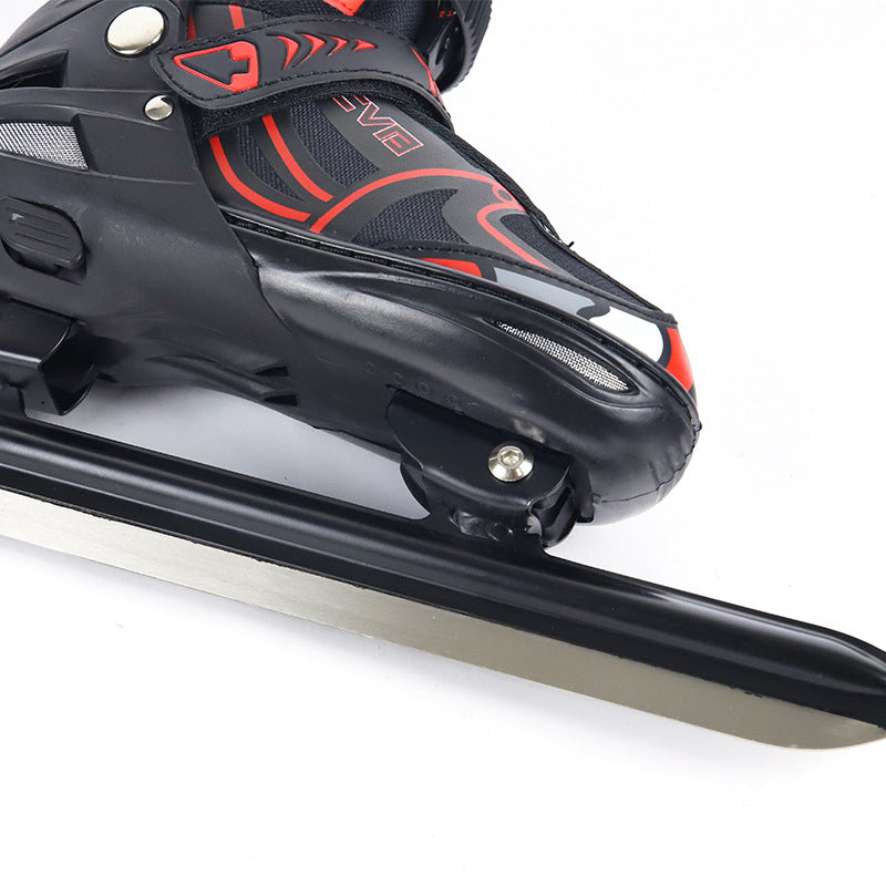 Professional Ice Hockey Skates Shoes Ice Skating Blade Shoe Thermal Beginner Adult Teenagers Kids Roller Skate Adjustable Size