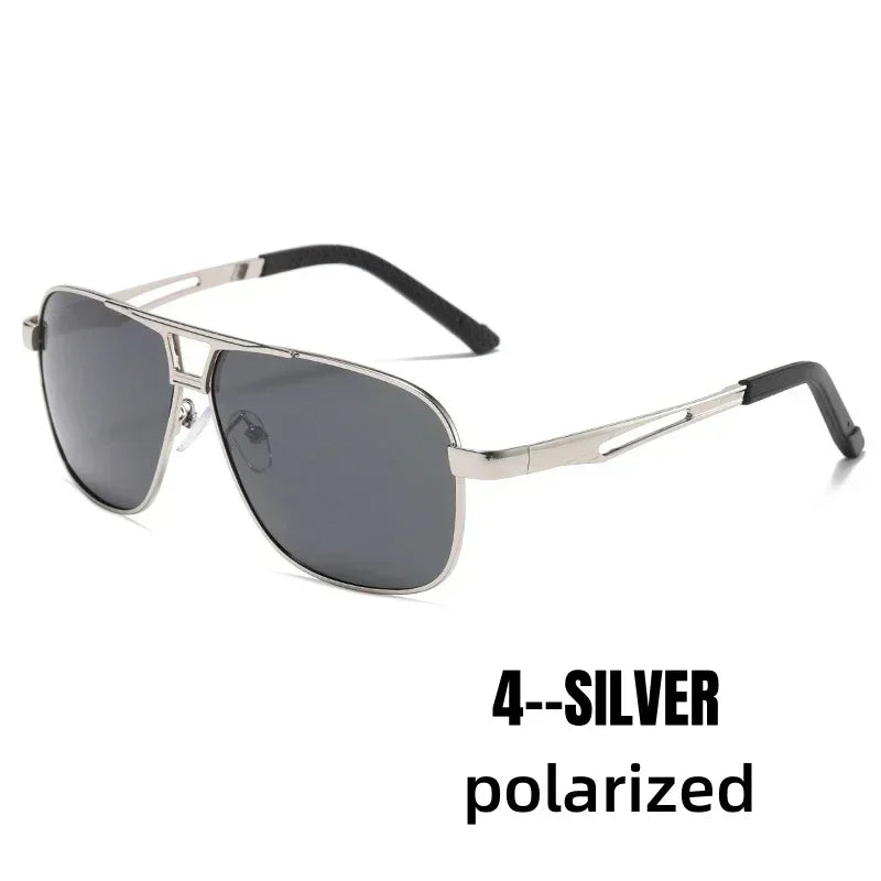 Trendy Square Polarized Photochromic Sunglasses Luxury Women Men Pilot Shades Sun Glasses Outdoor Anti-UV Driving Oculos De Sol