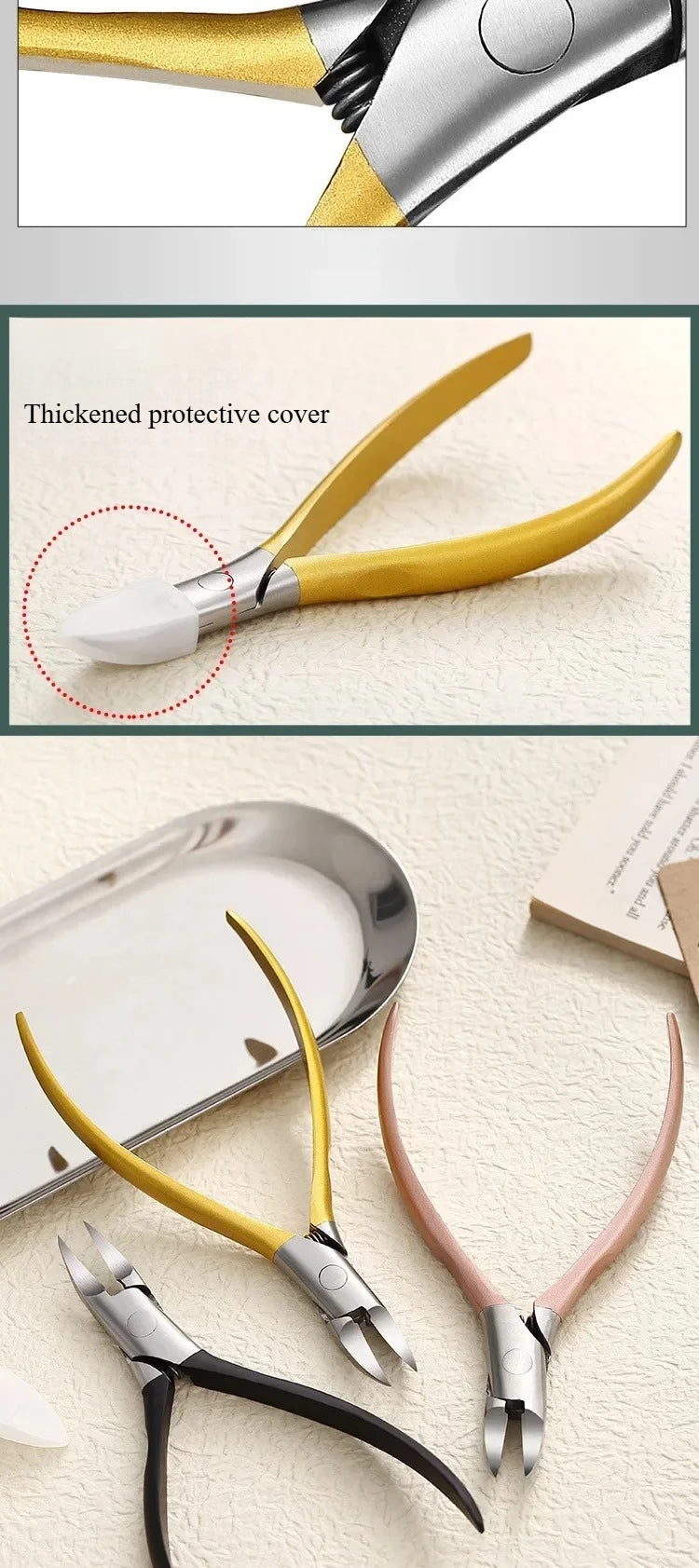 Nail Clippers Toenail Cutters Pedicure Manicure Tools Anti-Splash Ingrown Paronychia Professional Correction Tool Nails