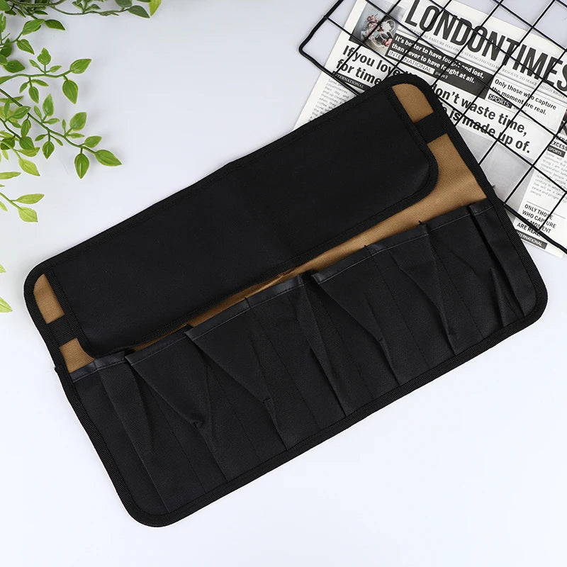 Pouch Bag for Tools; Made from Oxford Cloth; Convenient Roll-Up Design; Fits Wrench, Spanner, Hammer and More