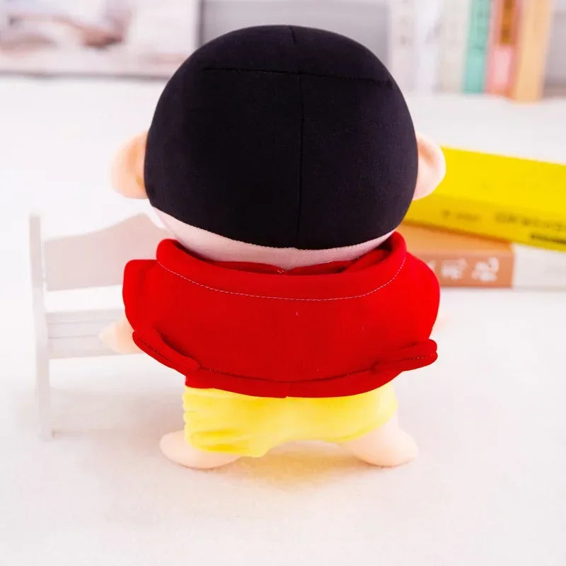 26-70cm Anime Crayon Shin-chan Doll Plush Red Blue Hoodies Detachable Collection Kawaii Stuffed Toys Dolls Bedroom Decoration