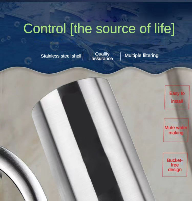 7 Layer 0.1μm Drinking Water Faucet Purifier Eco Tap Filter Stainless Steel Ceramic Activated Carbon KDF Cartridge Home Kitchen