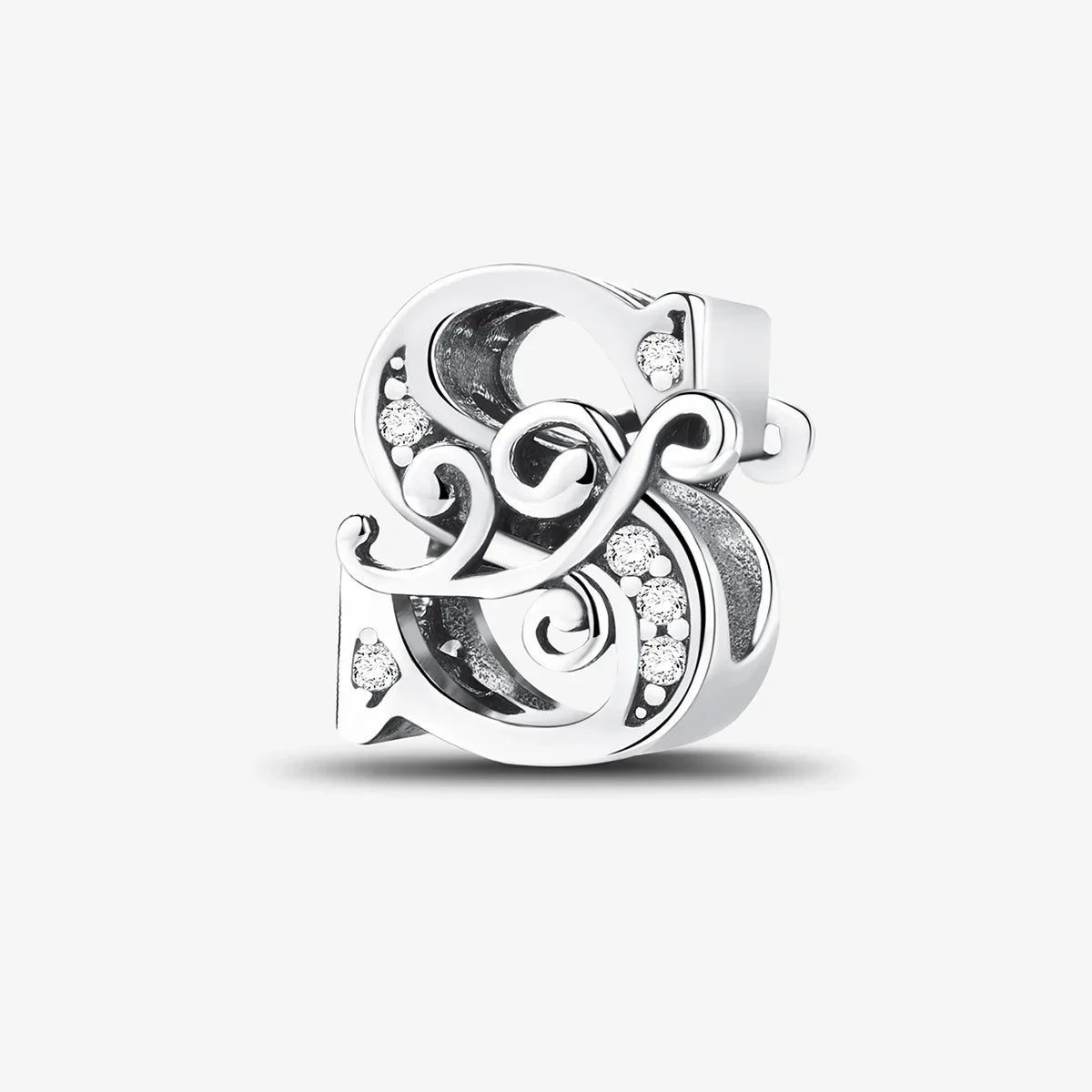 925 Sterling Silver English Letter Charms Beads Fit Original Pan DIY Bracelets Making Gift Of High Quality Fine Jewelry