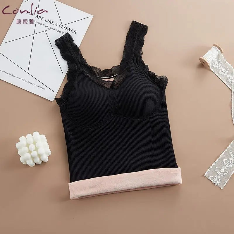 Thermal Underwear Plus Size Vest Thermo Lingerie Women Winter Clothing Warm Top Inner Wear Thermal Shirt Undershirt Intimate