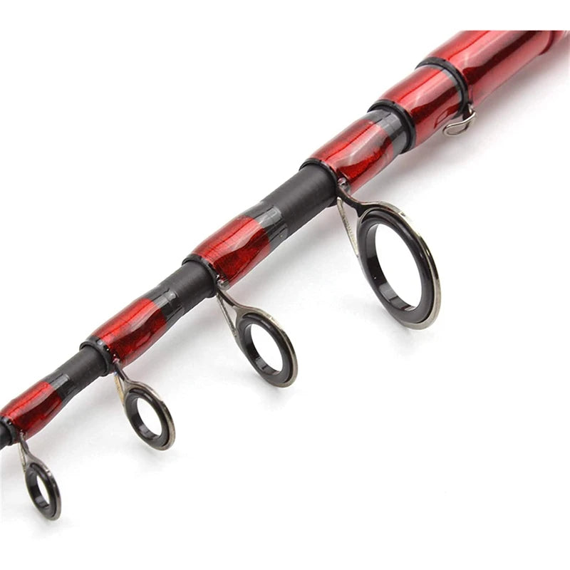 High Quality,1.6m-2.7m,Fishing Rod,100% Carbon Fiber,Spinning Fishing Rod,Short PortableTravel ,Telescopic Rod, Super Hard