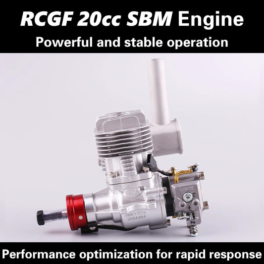 RCGF 20cc Petrol/Gasoline Engine For RC Airplane VVRC RCGF 20cc SBM Gasoline Model Engine For RC Airplane