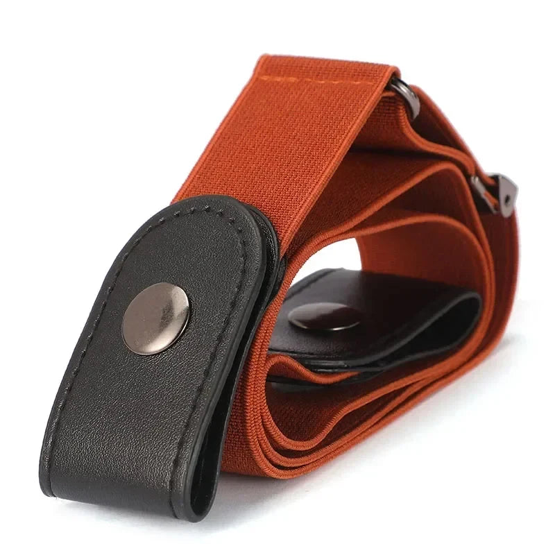 Buckle-Free Belt for Women Girls Jeans Pants Dress No Buckle Stretch Elastic Waist Belt Man No Bulge No Hassle Belts Men