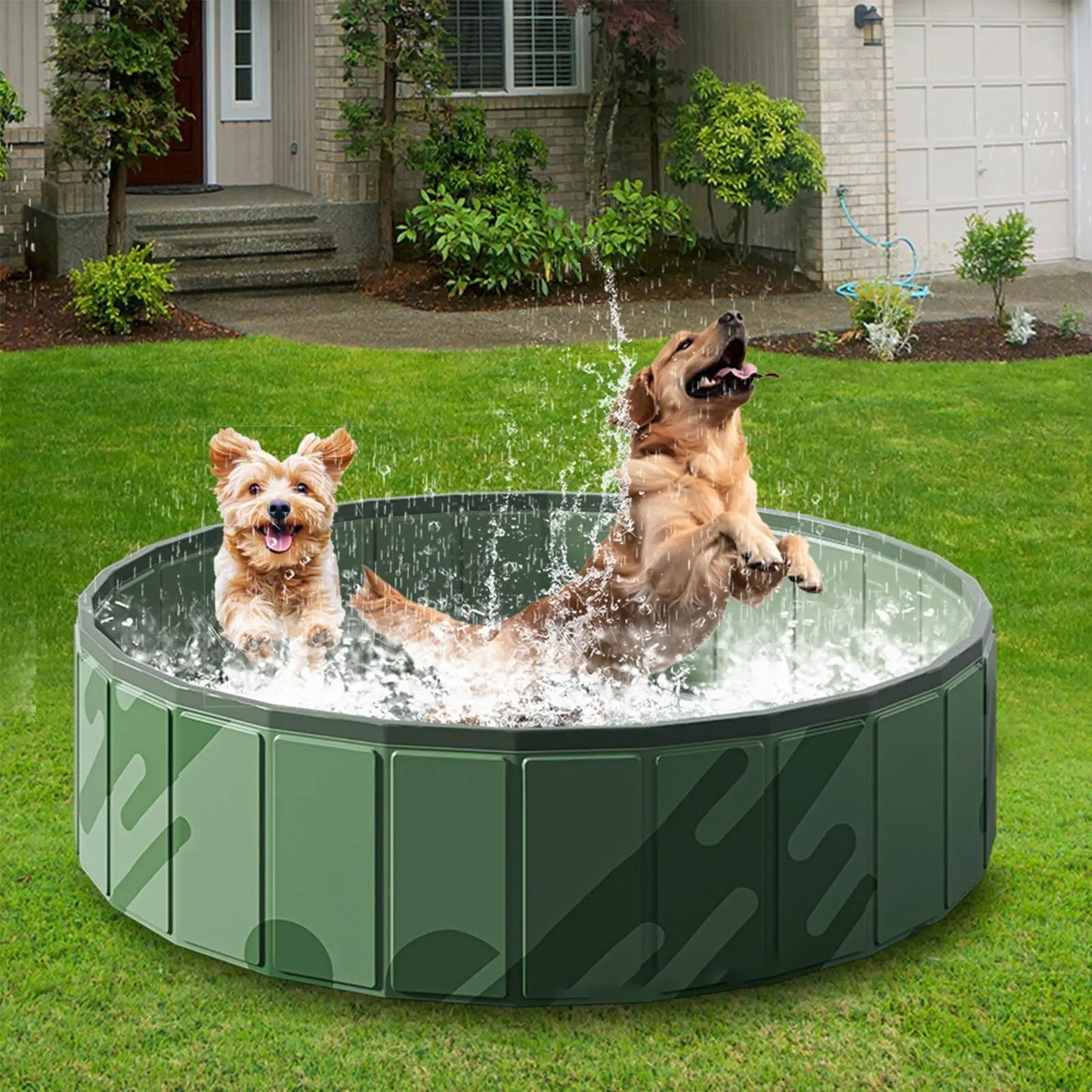 Pet Pool Kiddie Tub Portable Pet Pool Foldable Doggy Pools Outdoor Non slip Pet Bath Pet Cleaning Water Basin Pet Supplies