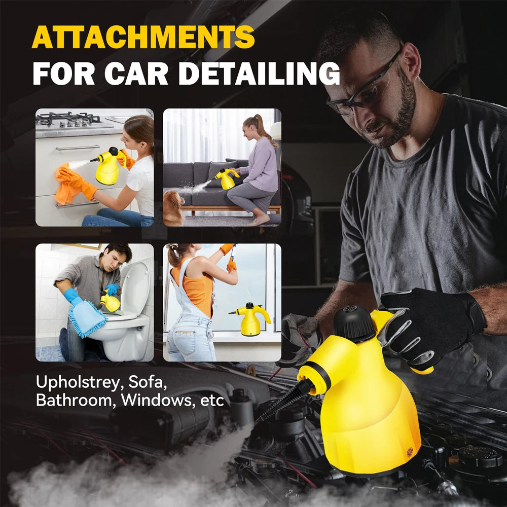 Handheld High Temperature Steam Cleaner 220V Sterilization Pressure Jet Washer Machine For Air Conditioning Kitchen Car Cleaning