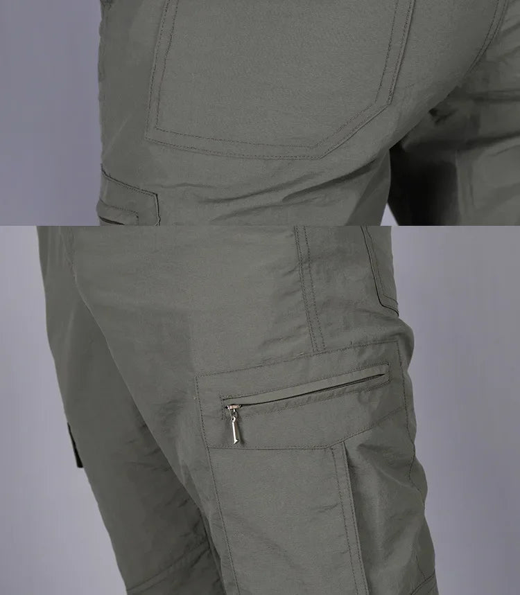Summer Cargo Pants Men Army Military Tactical Jogger Trekking Hiking Mountain Work Tourism Trousers Streetwear