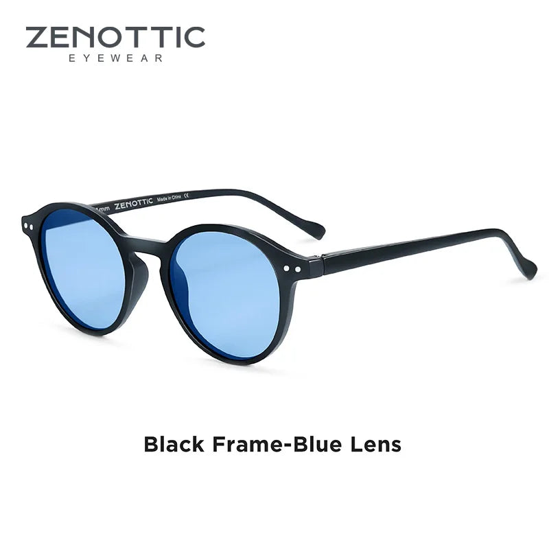 ZENOTTIC Retro Polarized Sunglasses 2023 2024 Men Women Vintage Small Round Frame Sun Glasses Polarized Lens UV400 Goggles Shade