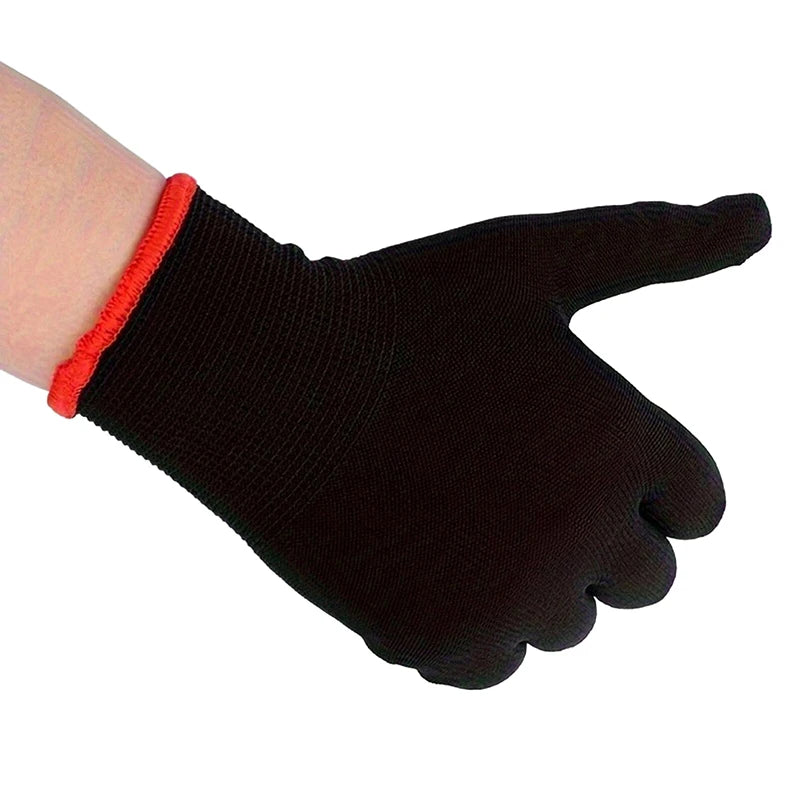 6Pairs Breathable Nylon Garden Work Gloves Without PU Coating And Silicone Not Waterproof Durable For Excavation And Planting