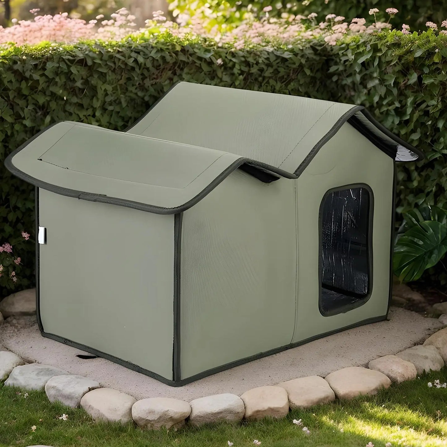 Cat House Waterproof Outdoor Winter Warm Pet Cat Cave Sleeping Beds Tent Home Washable For Pet Small Dog Puppy Temporary Shelter