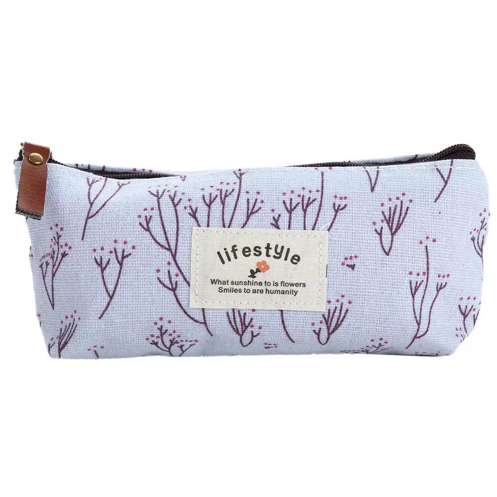 School Supplies Kawaii Makeup Bag Student for Girl Fabric Pen Bags Pencil Bag Pencil Case Zipper Pouch