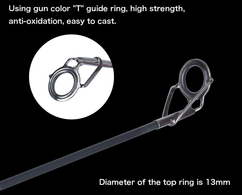 BIUTIFU 2Tips Carp Fishing Rod 3.5lb 7Sections 4.2/3.6/3.0m 30t Carbon Fiber Travel Throwing 60-150m Shore Casting Spinning Pole