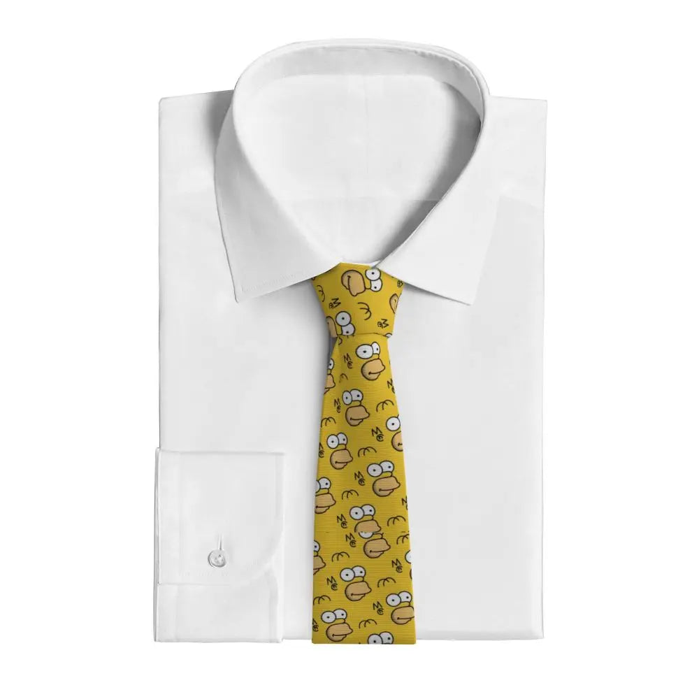 Personalized The S-Simpsones Homer Neck Ties Men Formal Silk Wedding Neckties