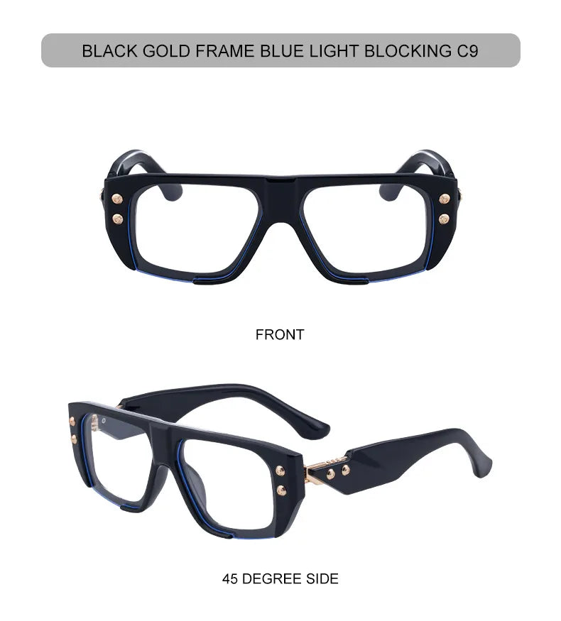 Polarized Oversized Square Sunglasses Men 2025 Luxury Brand Retro Steampunk Outdoor Sun Glasses Trendy Shield Shades UV400
