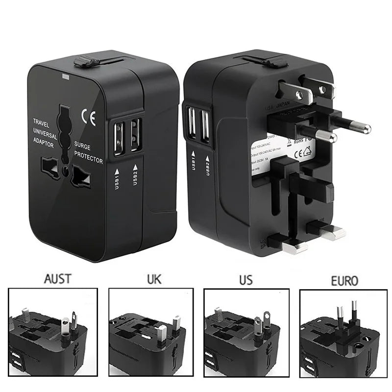 Multinational Travel Conversion Plug Multifunctional Travel Conversion Plug Universal Conversion Plug Worldwide EU UK US AU