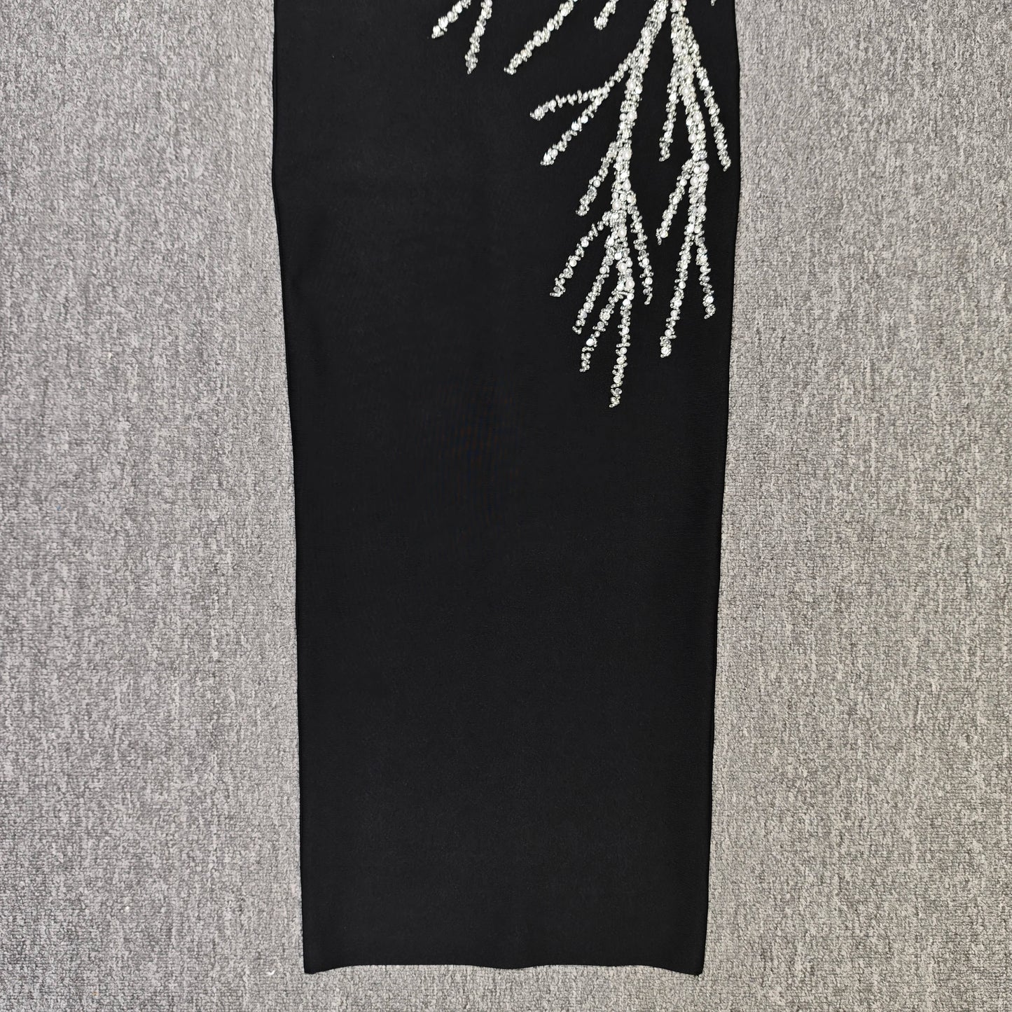 Black Dresses Woman Elegant One Shoulder Shining Rhinestones Bodycon Red Bandage Long Dresses Party Cocktail Dress Evening Dress