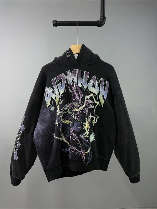 Yu-Gi-Oh Streetwear Y2k Top Oversized Hoodie Anime Graphic Hoodies Premium Pure Cotton Sweatshirt Grunge Women Men Clothing