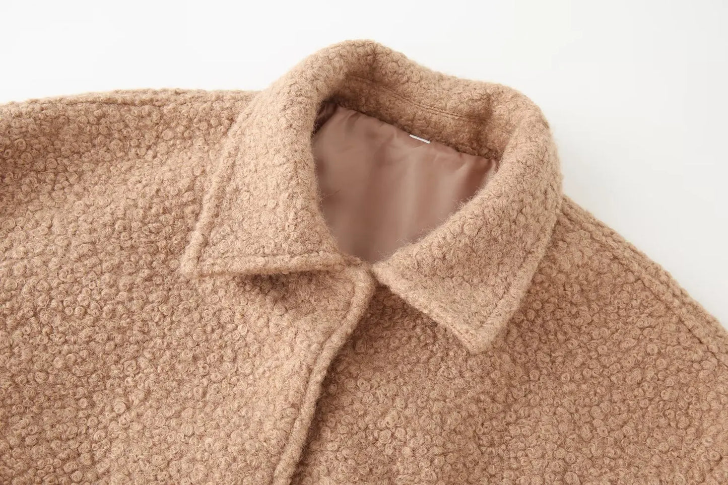 Women's Wool Coat 2025 Fall New Arrival Casual Fashionable Versatile Two-Color Wool Coat for Women