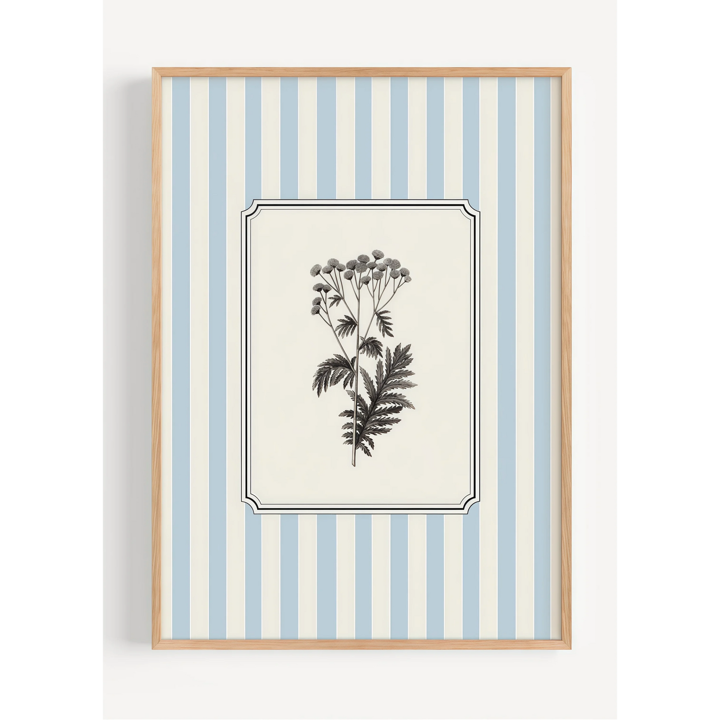 Unframed Plants Stripes Canvas Wall Art - Minimalist Nature Line Drawing Prints Canvas Posters for Office & Bedroom Decortions