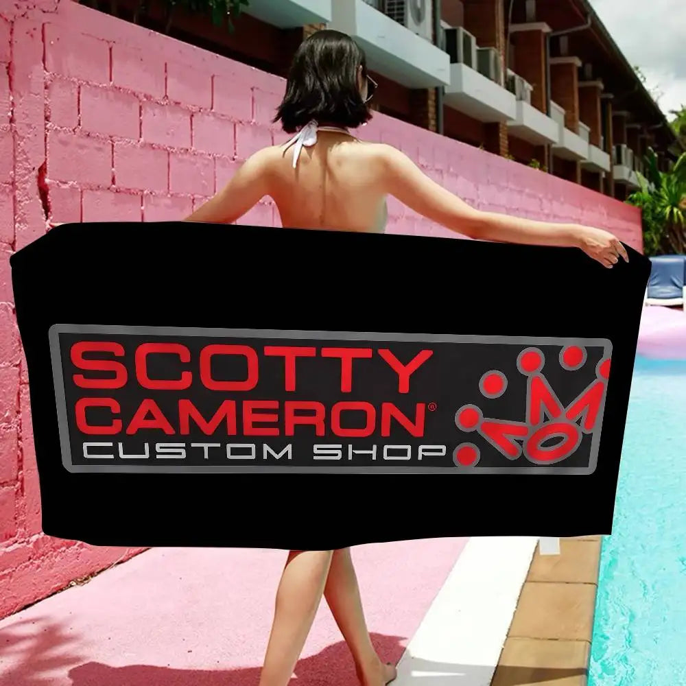 S-Scotty C-Camerons Bath Towel Microfiber Soft Water Absorbing Breathable For Girl Kids Decorative Cartoon Beach Towel