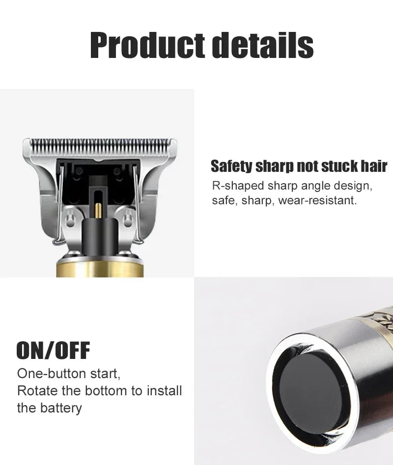 Barber trimmers Baldheaded Hair Clipper Electric hair trimmer Cordless Shaver Trimmer Men Barber Hair clipper machine