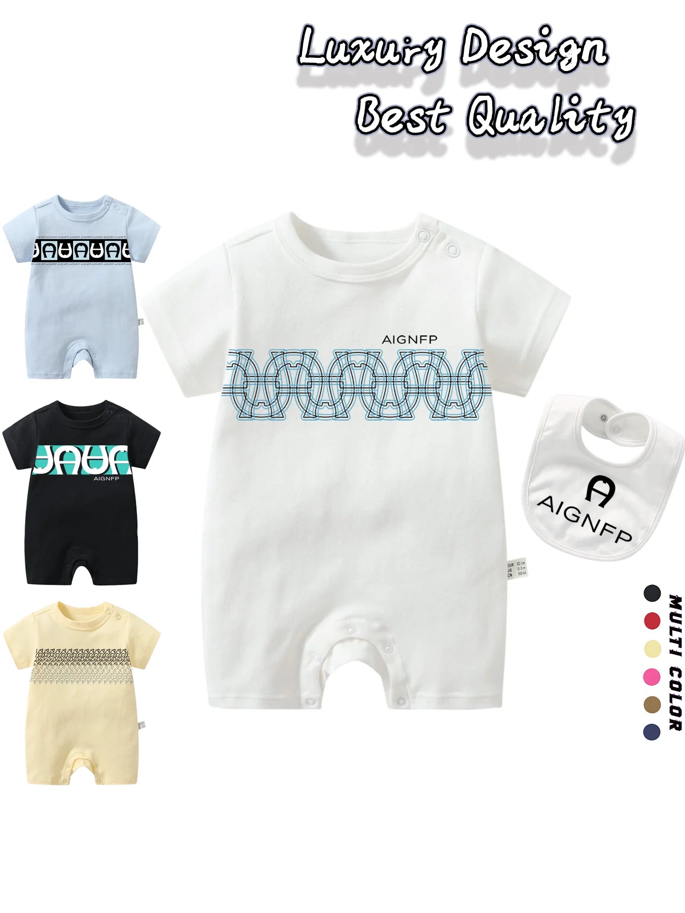 Trend Baby Clothes %100 Cotton Newborns Jumpsuit 2025 Hot Sale New Toddler Boy Rompers Soft Bib scarf Burp cloth Infant 2Pcs Set