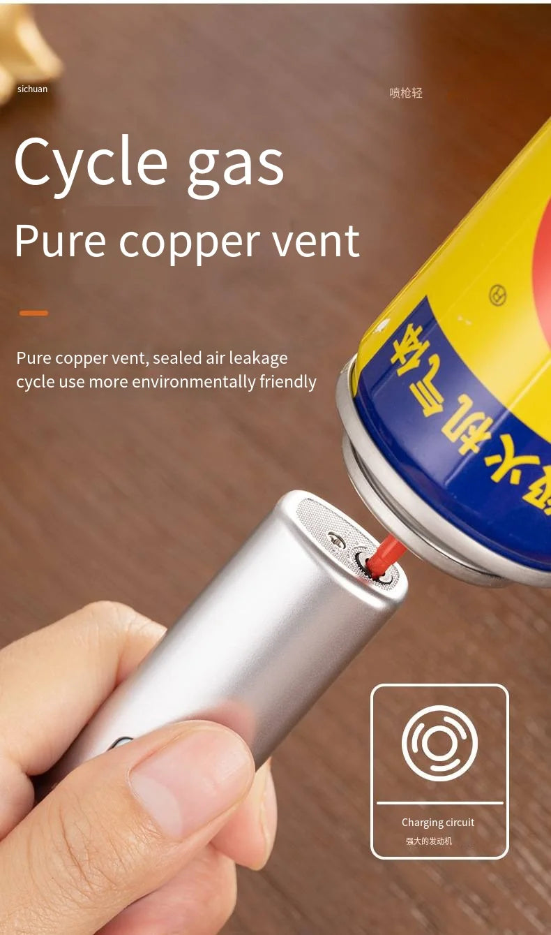 Metal Gradual Change Spray Gun Lighter Kitchen Lighter Household Small Tools Lighter BBQ Outdoor Lighter Practical Gadgets Gifts