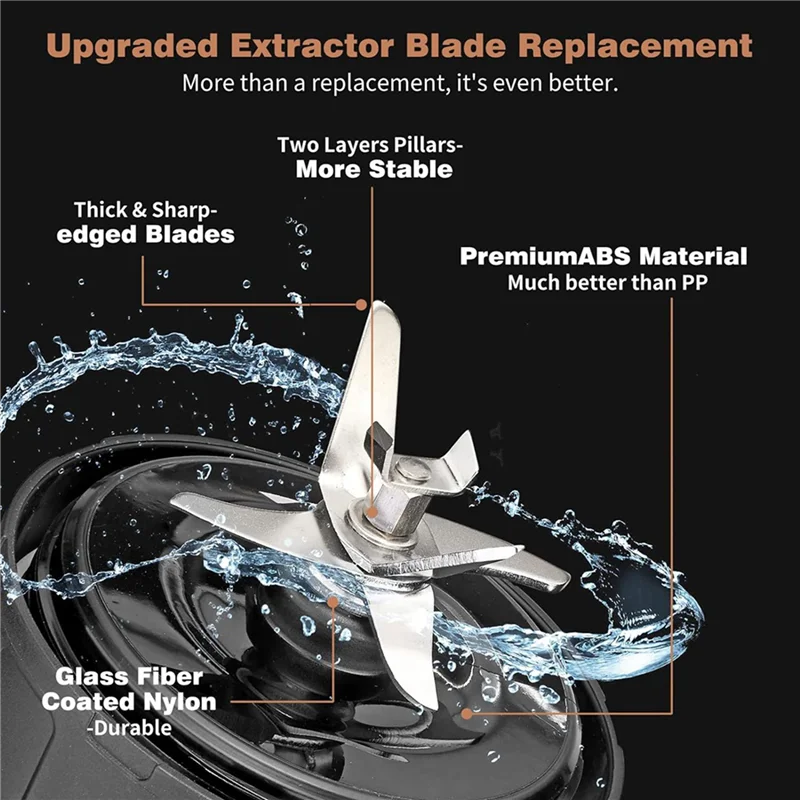 Hot Selling 2X Blender Replacement Blade 7 Fins For Ninja,Blender Blade Replacement Parts For Ninja SS101 SS351 SS401 SS151 SS30