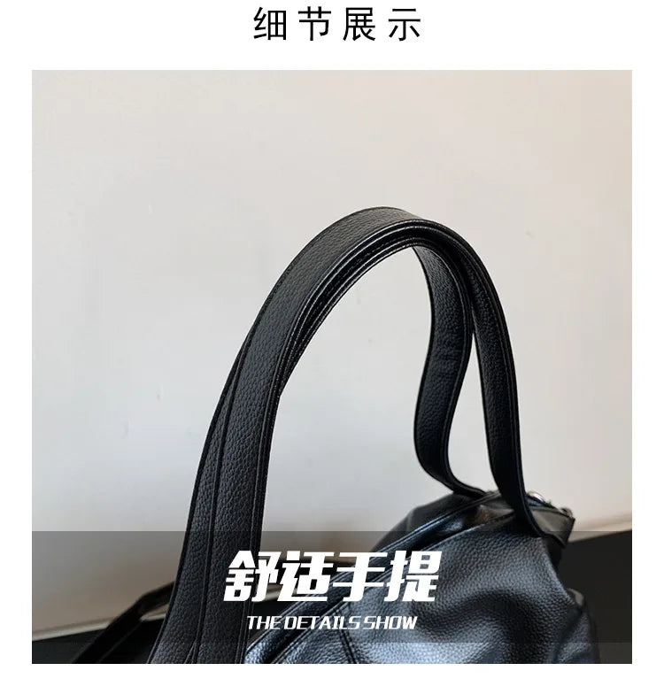 Big Black Tote Bags for Women Large Hobo Shopper Bag Roomy Handbag Quality Soft Leather Crossbody Bag Ladies Travel Shoulder Bag