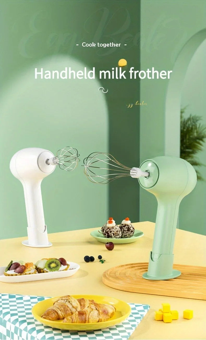 Wireless Portable Electric Food Mixer Automatic Whisk Egg Beater Butter Cream Vertical Whipper Kitchen Cordless Hand Blender