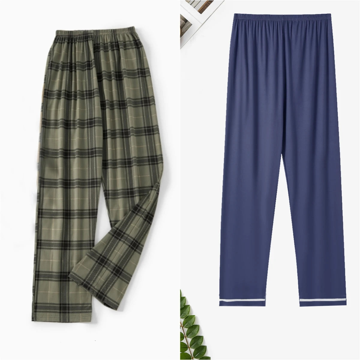 Pajama Pants Men's Spring and Autumn Loose Casual Trousers Home Pants Men's Home Pants Can Be Worn Outside
